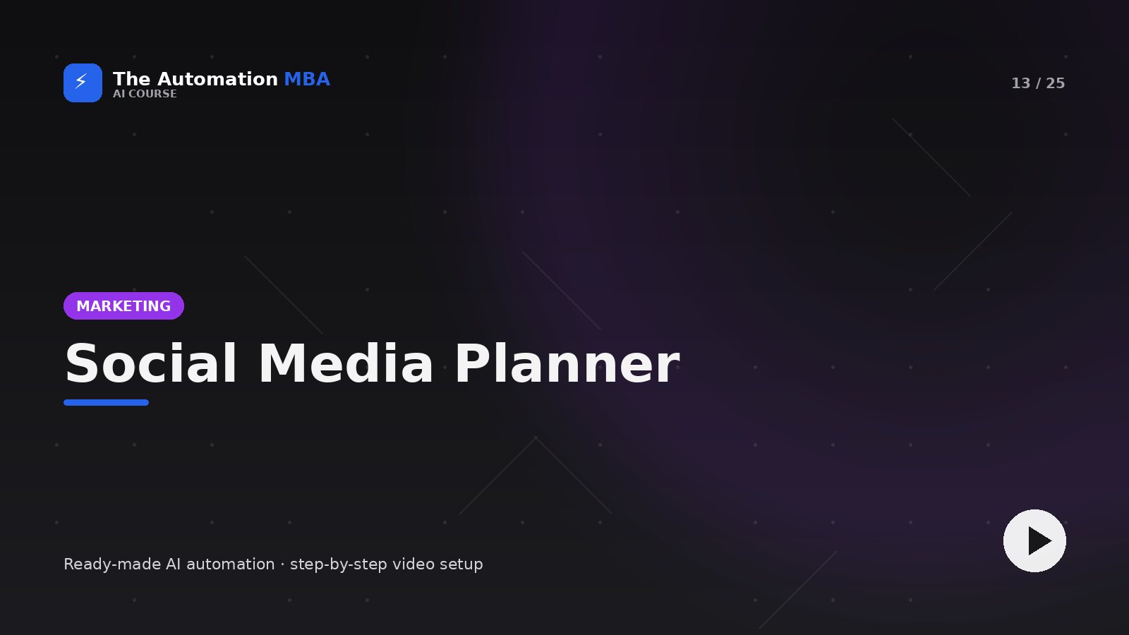 Social-Media-Planer — Marketing